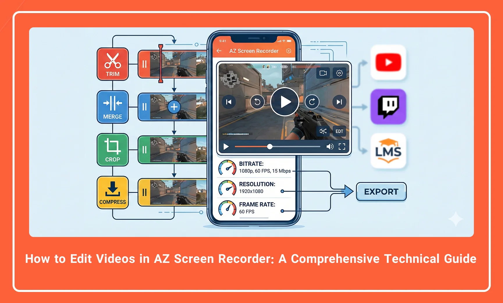 edit videos in AZ Screen Recorder